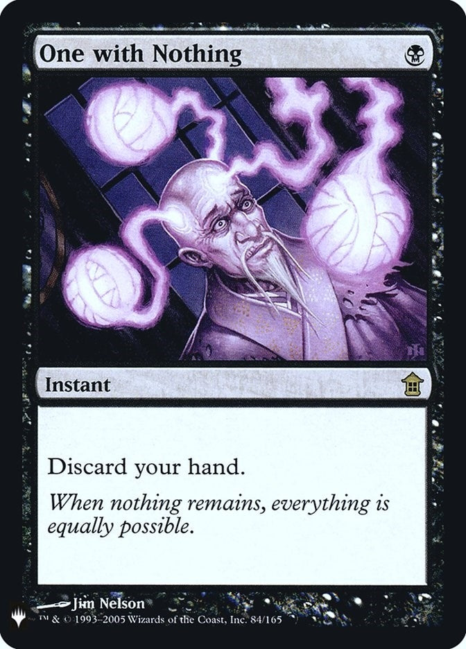 Image for One with Nothing (84) (LIST) - Magic: The Gathering