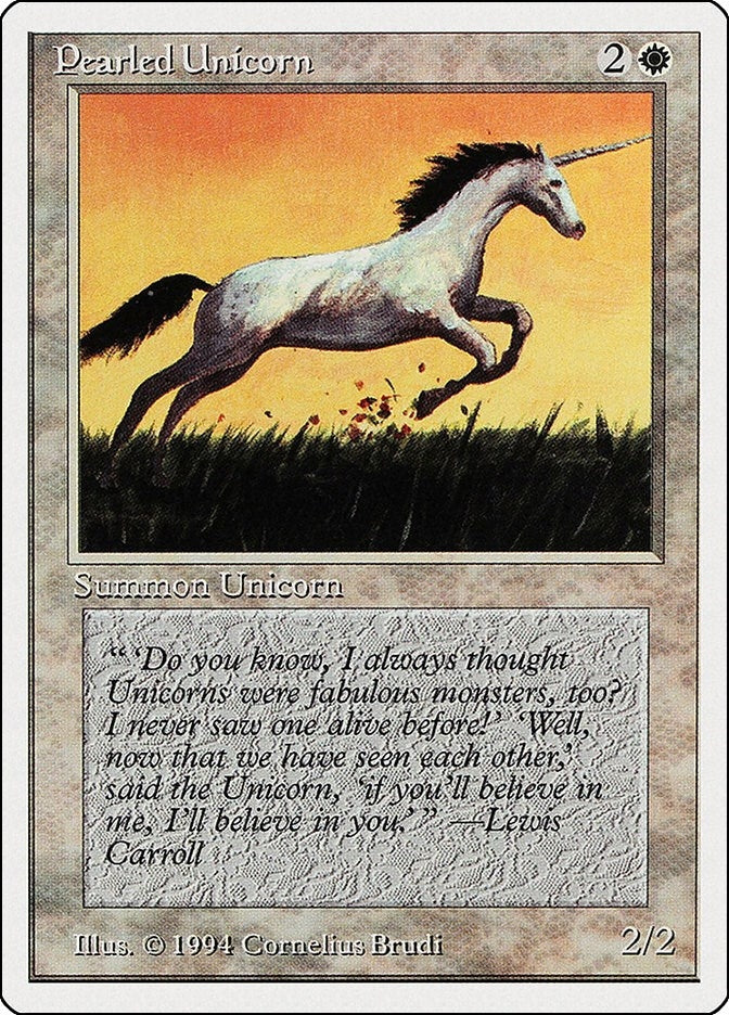 Image for Pearled Unicorn (30) (SUM) - Magic: The Gathering