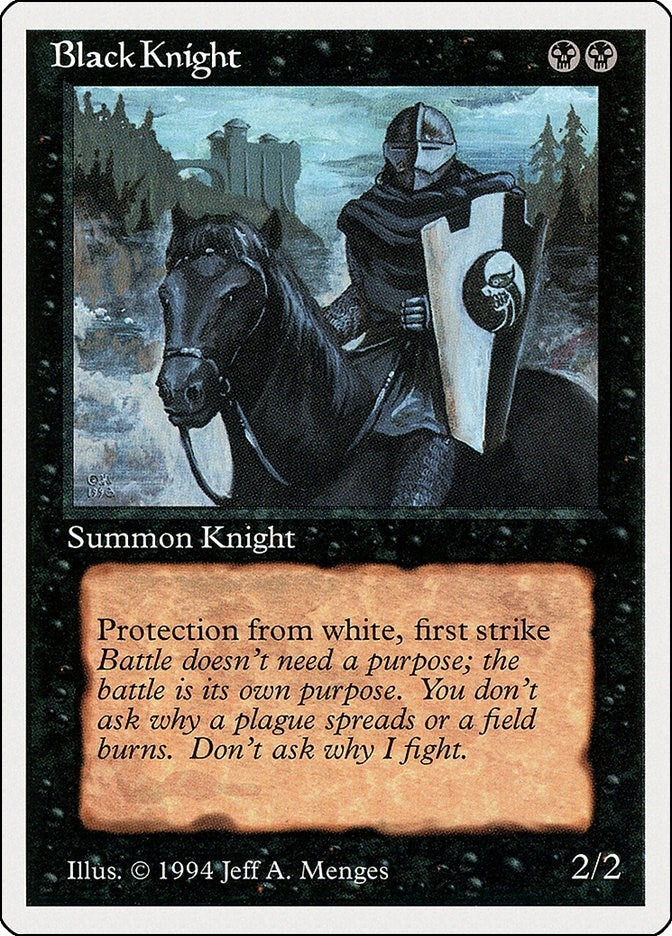 Image for Black Knight (95) (SUM) - Magic: The Gathering
