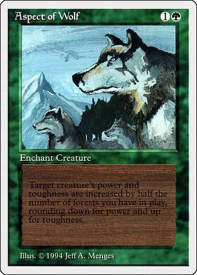 Image for Aspect of Wolf (186) (SUM) - Magic: The Gathering