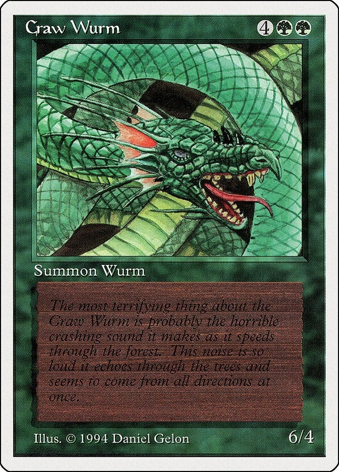 Image for Craw Wurm (190) (SUM) - Magic: The Gathering