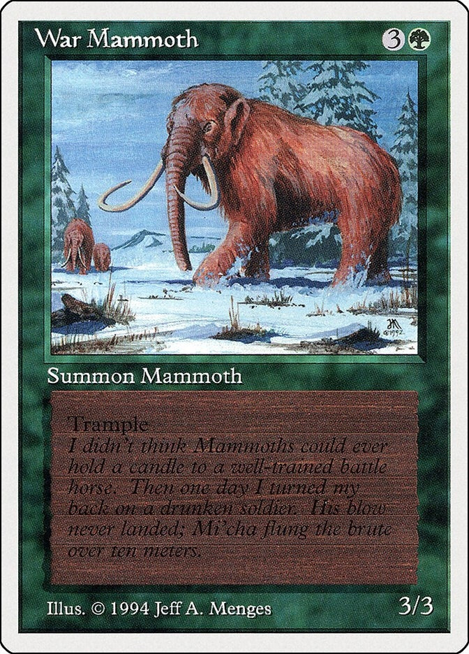 Image for War Mammoth (228) (SUM) - Magic: The Gathering