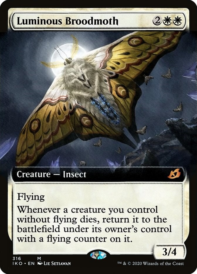 Image for Luminous Broodmoth (Extended Art) (316) (IKO) - Magic: The Gathering