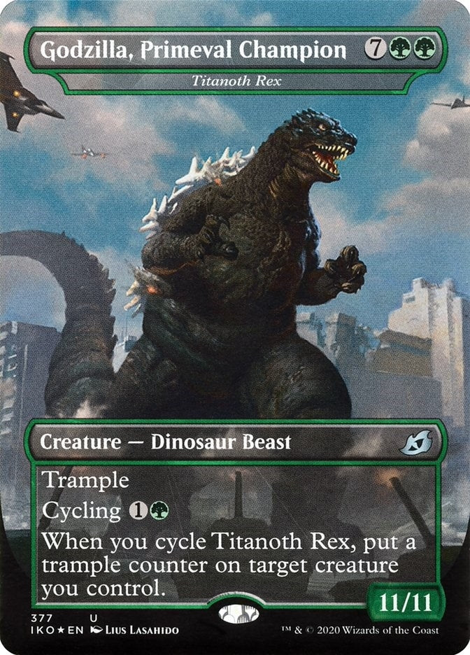 Image for Godzilla, Primeval Champion - Titanoth Rex (377) (IKO) - Magic: The Gathering