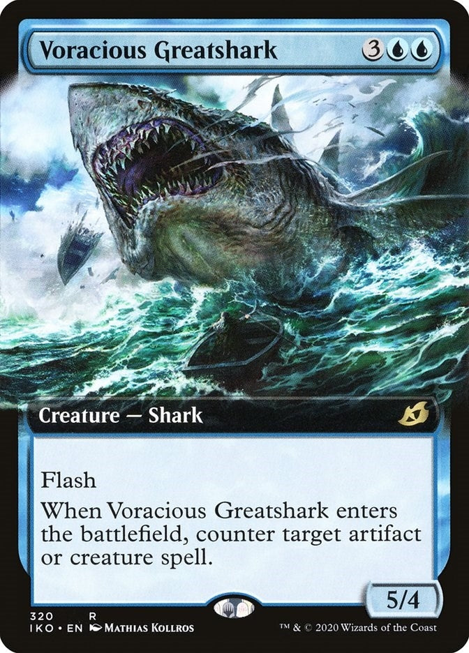 Image for Voracious Greatshark (Extended Art) (320) (IKO) - Magic: The Gathering