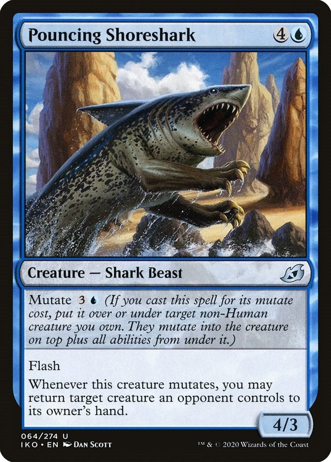 Image for Pouncing Shoreshark (64) (IKO) - Magic: The Gathering