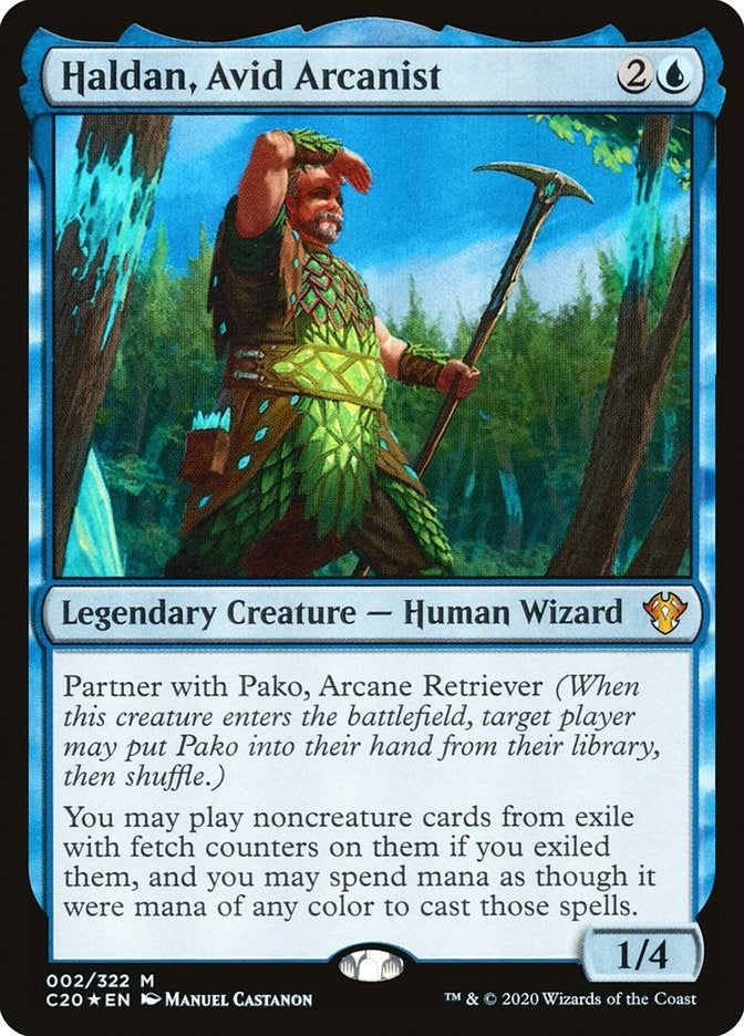 Image for Haldan, Avid Arcanist (2) (C20) - Magic: The Gathering