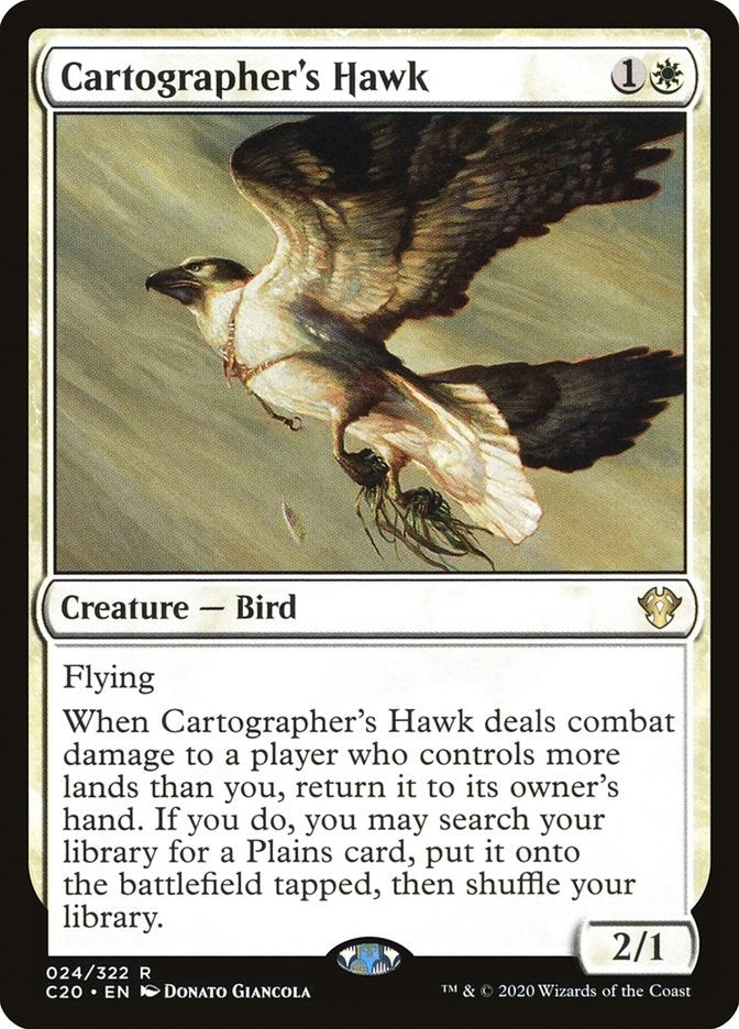 Image for Cartographer's Hawk (24) (C20) - Magic: The Gathering