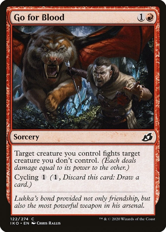 Image for Go for Blood (122) (IKO) - Magic: The Gathering