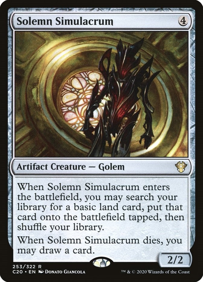 Image for Solemn Simulacrum (253) (C20) - Magic: The Gathering