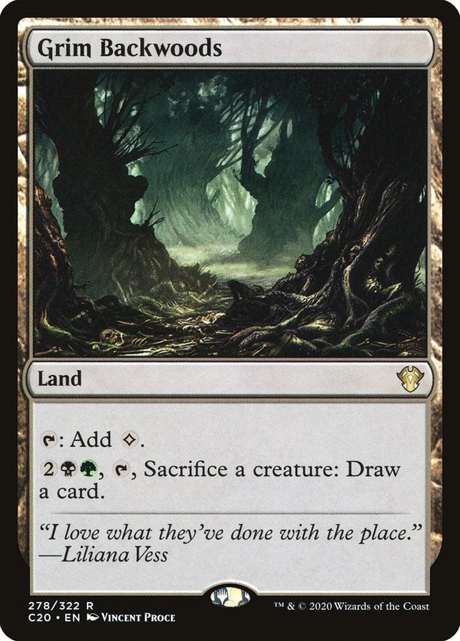 Image for Grim Backwoods (278) (C20) - Magic: The Gathering