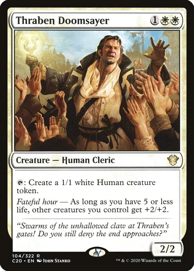 Image for Thraben Doomsayer (104) (C20) - Magic: The Gathering