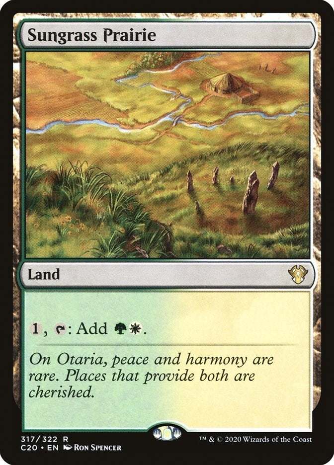 Image for Sungrass Prairie (317) (C20) - Magic: The Gathering