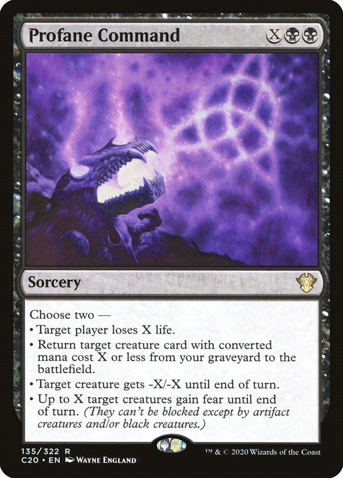 Image for Profane Command (135) (C20) - Magic: The Gathering