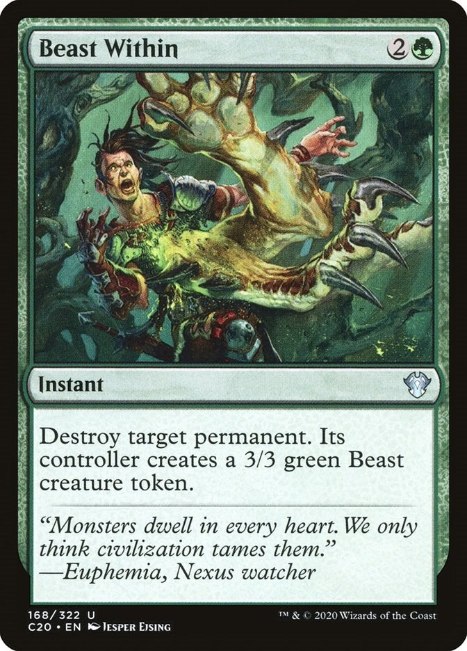 Image for Beast Within (168) (C20) - Magic: The Gathering