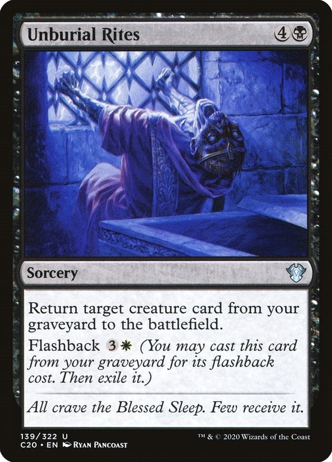 Image for Unburial Rites (139) (C20) - Magic: The Gathering