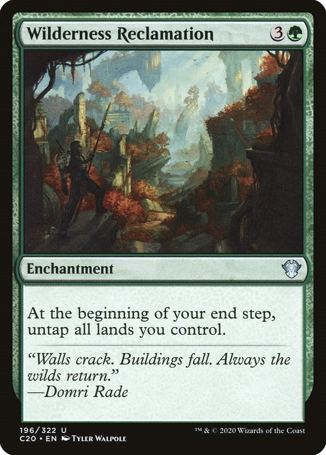 Image for Wilderness Reclamation (196) (C20) - Magic: The Gathering