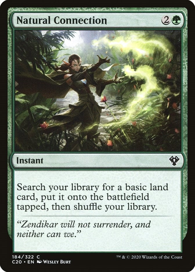 Image for Natural Connection (184) (C20) - Magic: The Gathering