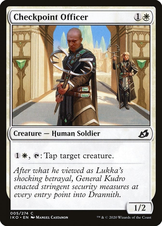 Image for Checkpoint Officer (5) (IKO) - Magic: The Gathering