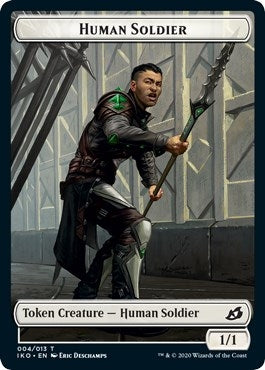 Image for Human Soldier Token (004) (4) (IKO) - Magic: The Gathering