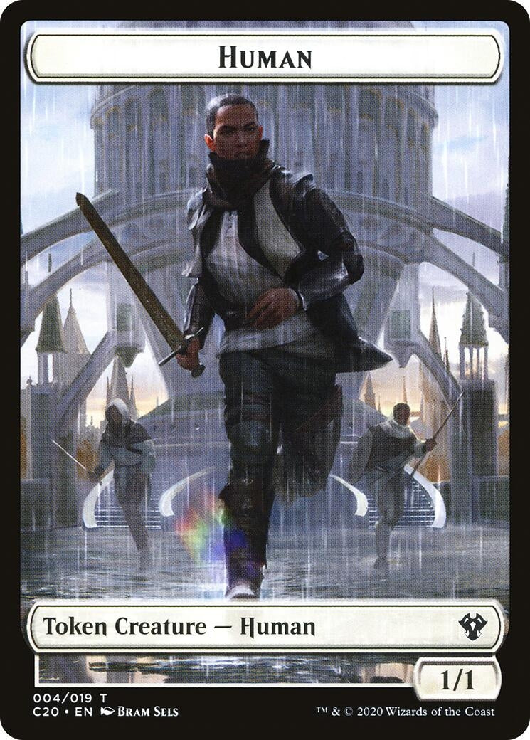 Image for Human // Treasure Double-Sided Token (4 // 19) (C20) - Magic: The Gathering
