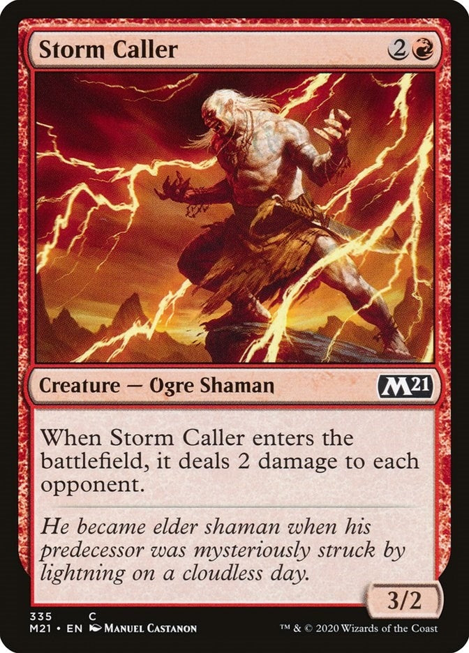 Image for Storm Caller (335) (M21) - Magic: The Gathering