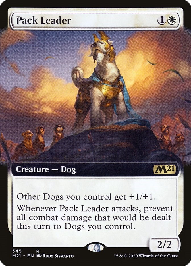 Image for Pack Leader (Extended Art) (345) (M21) - Magic: The Gathering