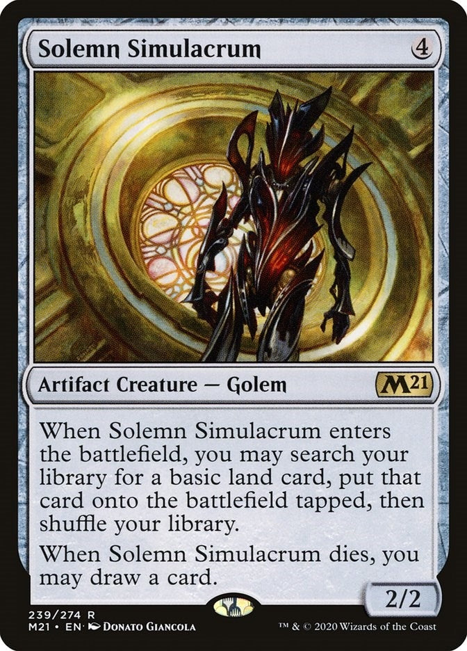 Image for Solemn Simulacrum (239) (M21) - Magic: The Gathering