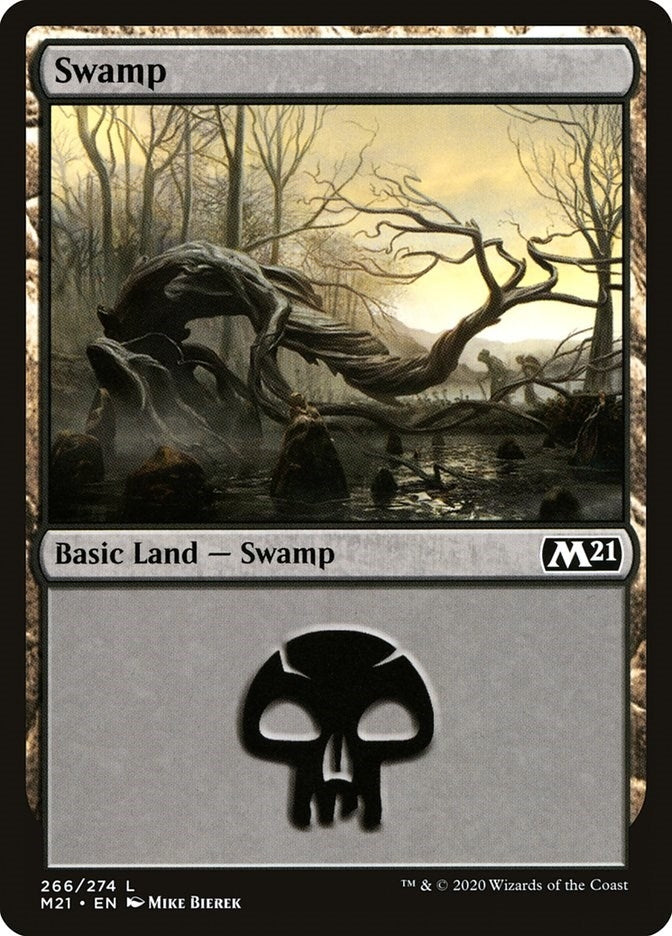 Image for Swamp (266) (M21) - Magic: The Gathering