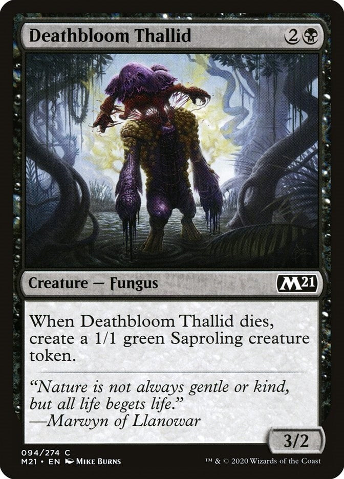 Image for Deathbloom Thallid (94) (M21) - Magic: The Gathering