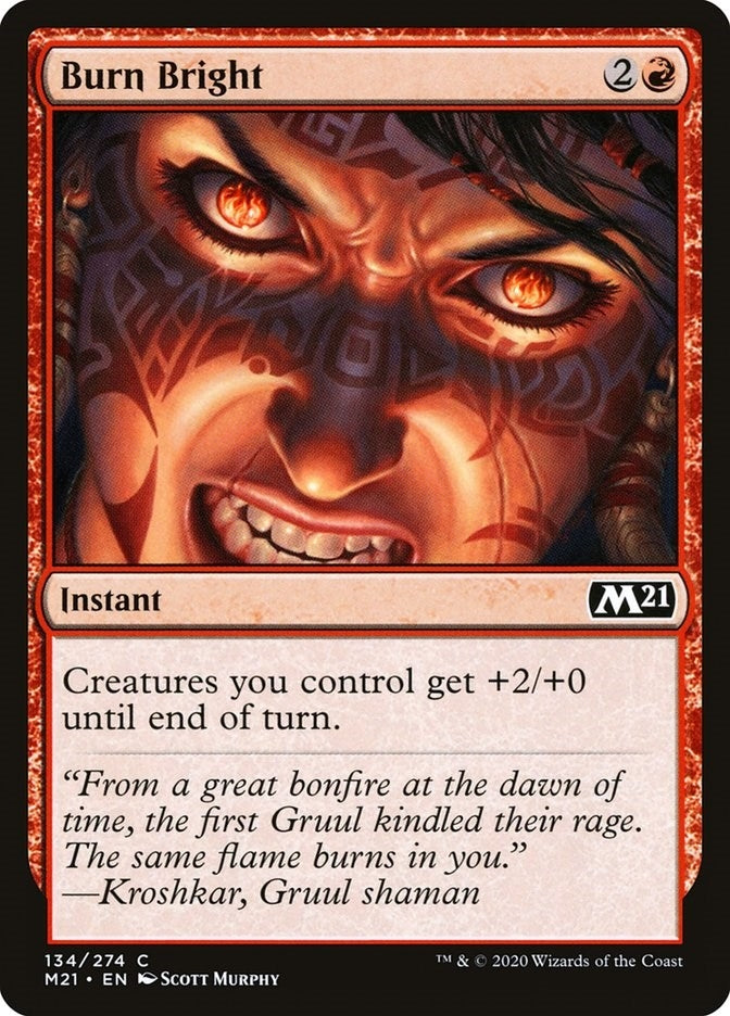 Image for Burn Bright (134) (M21) - Magic: The Gathering