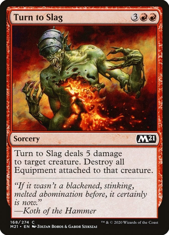 Image for Turn to Slag (168) (M21) - Magic: The Gathering