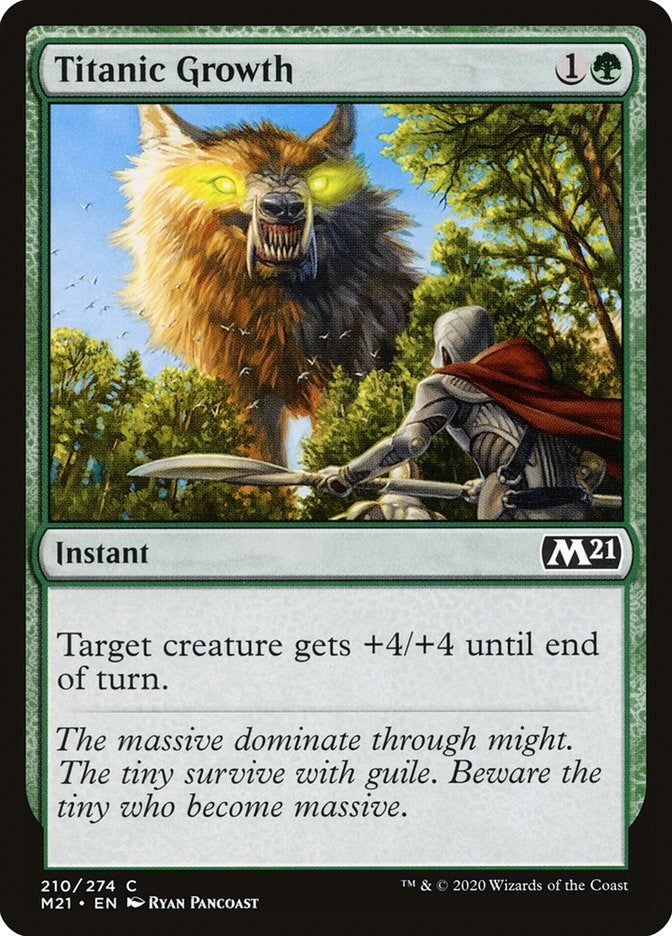 Image for Titanic Growth (210) (M21) - Magic: The Gathering