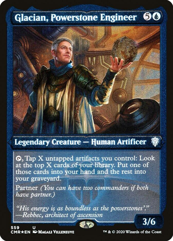 Glacian, Powerstone Engineer (Foil Etched) (559) (CMR)