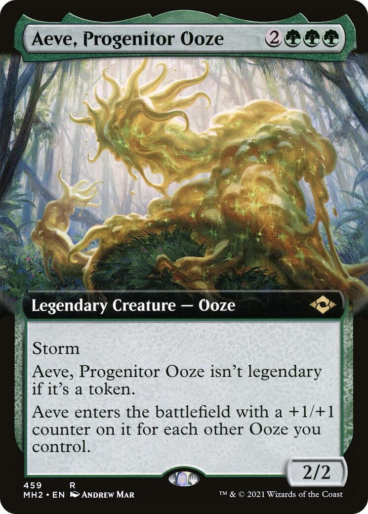 Image for Aeve, Progenitor Ooze (Extended Art) (459) (MH2) - Magic: The Gathering