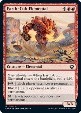 Earth-Cult Elemental (141) (AFR)