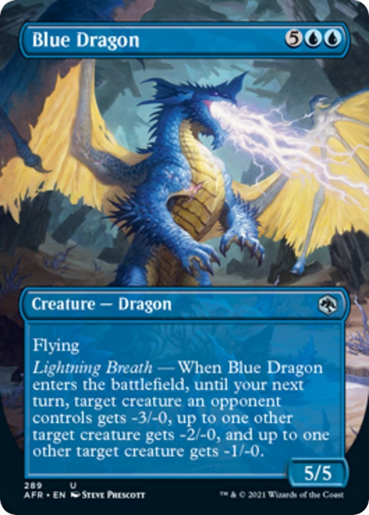 Image for Blue Dragon (Borderless) (289) (AFR) - Magic: The Gathering