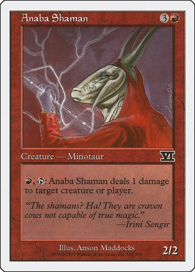 Image for Anaba Shaman (165) (6ED) - Magic: The Gathering