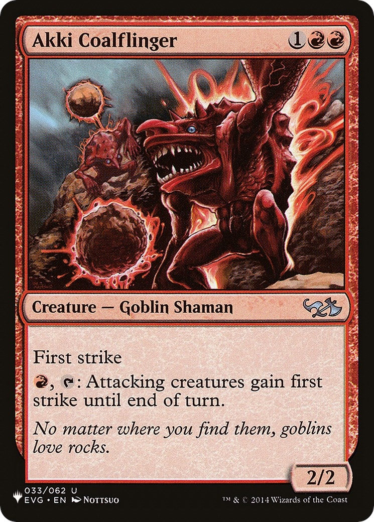 Image for Akki Coalflinger (033/062) (LIST) - Magic: The Gathering