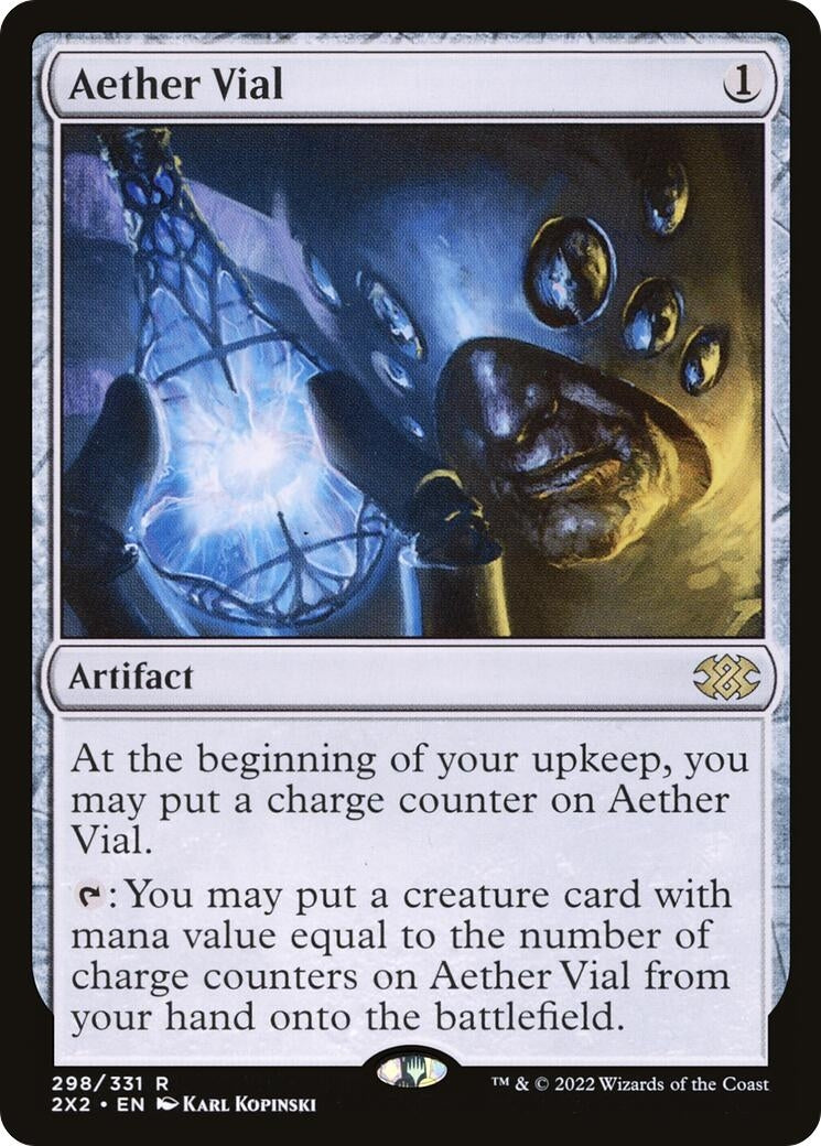 Image for Aether Vial (298) (2X2) - Magic: The Gathering