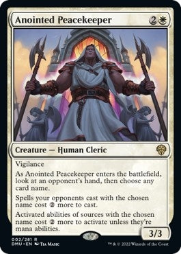 Image for Anointed Peacekeeper (2) (DMU) - Magic: The Gathering