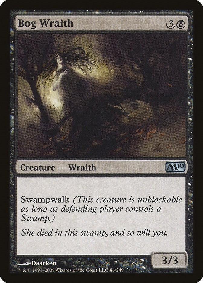Image for Bog Wraith (86) (M10) - Magic: The Gathering