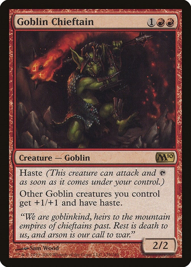 Image for Goblin Chieftain (139) (M10) - Magic: The Gathering