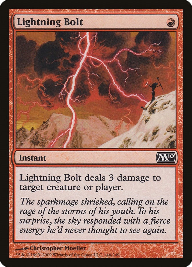 Image for Lightning Bolt (146) (M10) - Magic: The Gathering