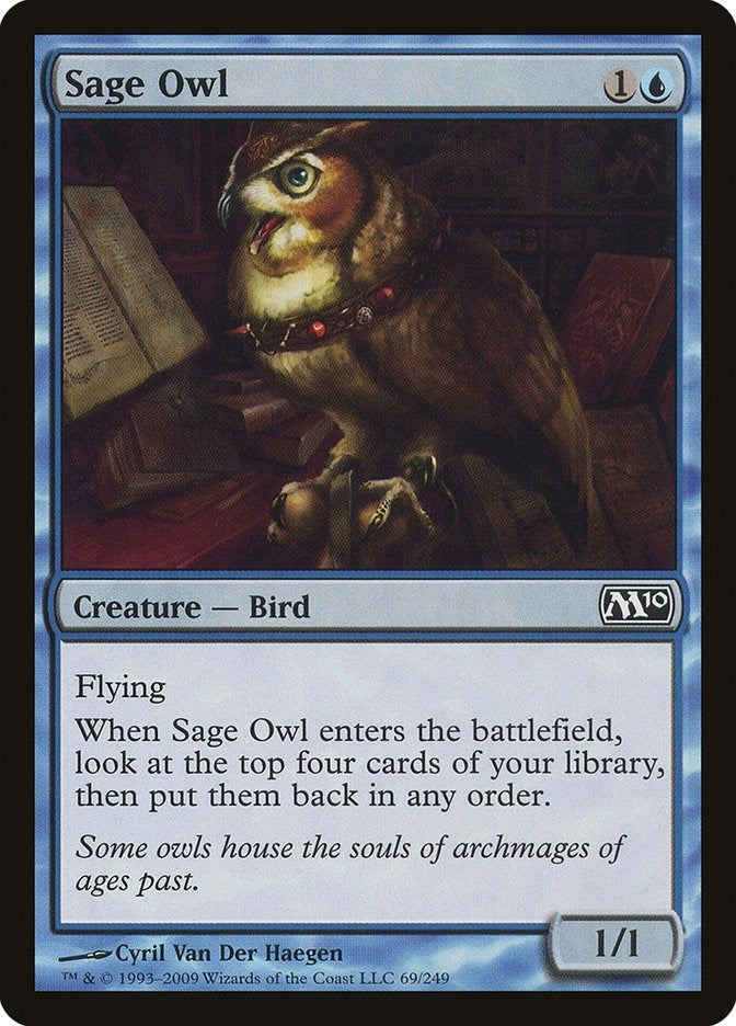 Image for Sage Owl (69) (M10) - Magic: The Gathering
