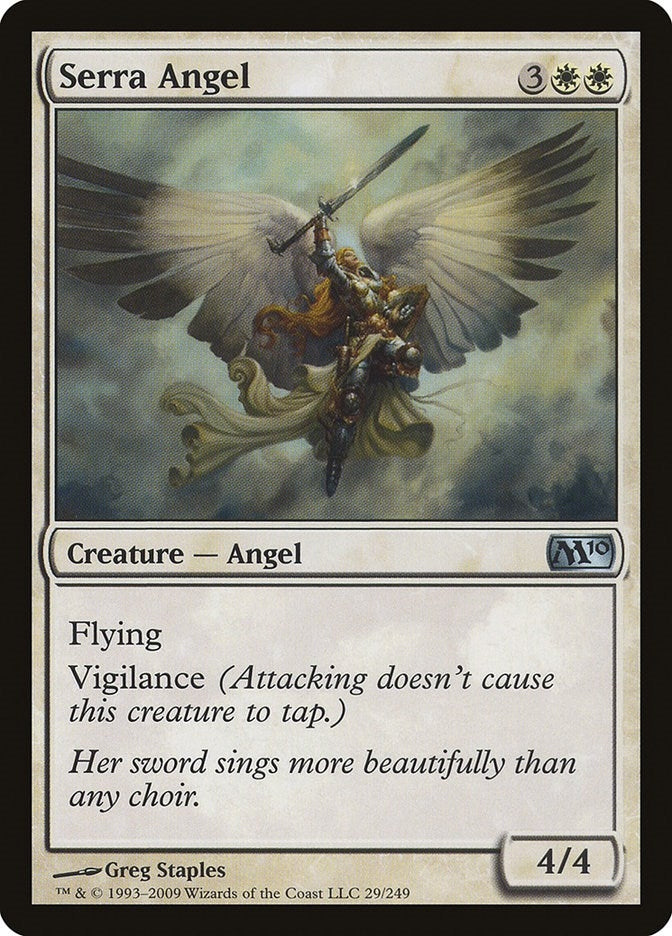 Image for Serra Angel (29) (M10) - Magic: The Gathering
