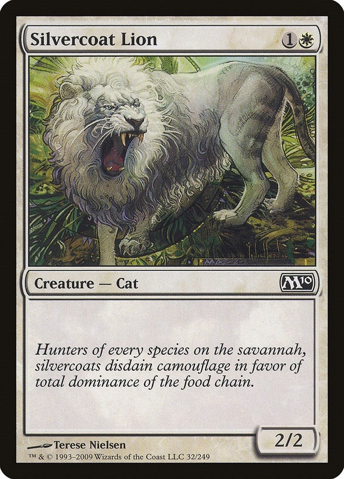 Image for Silvercoat Lion (32) (M10) - Magic: The Gathering