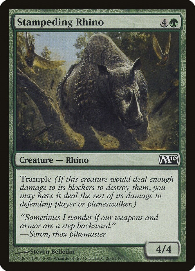 Image for Stampeding Rhino (204) (M10) - Magic: The Gathering
