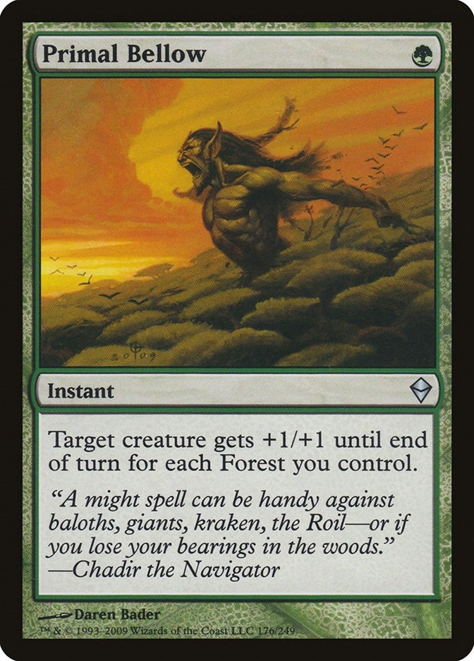 Image for Primal Bellow (176) (ZEN) - Magic: The Gathering