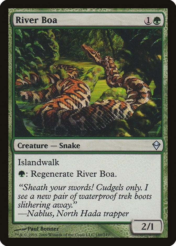 Image for River Boa (180) (ZEN) - Magic: The Gathering